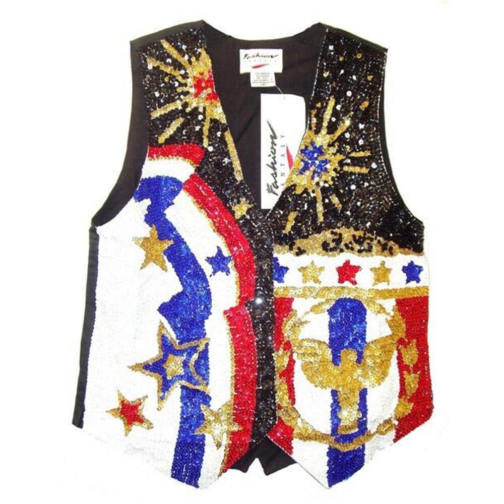 Sequin Vest YANKEE DOODLE DANDY (size Medium only available)